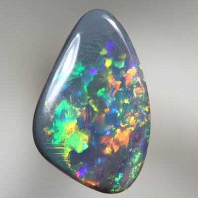 SOLID BLACK OPAL Bright Flame pattern